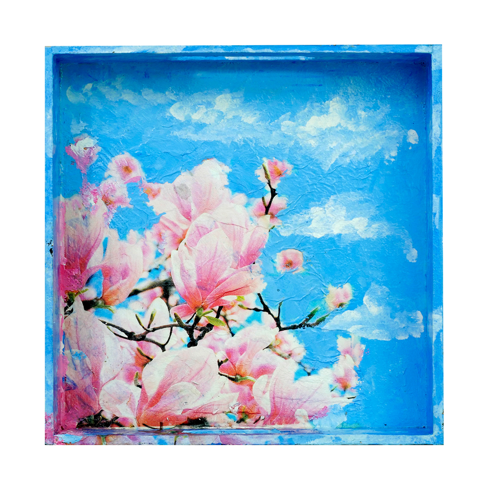 Decorative Multipurpose Tray-1 by Penkraft - Exclusively hand-painted in Decoupage Art